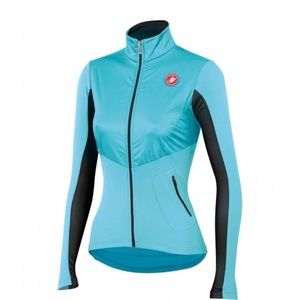 Castelli Illumina cycling jersey blue/anthracite